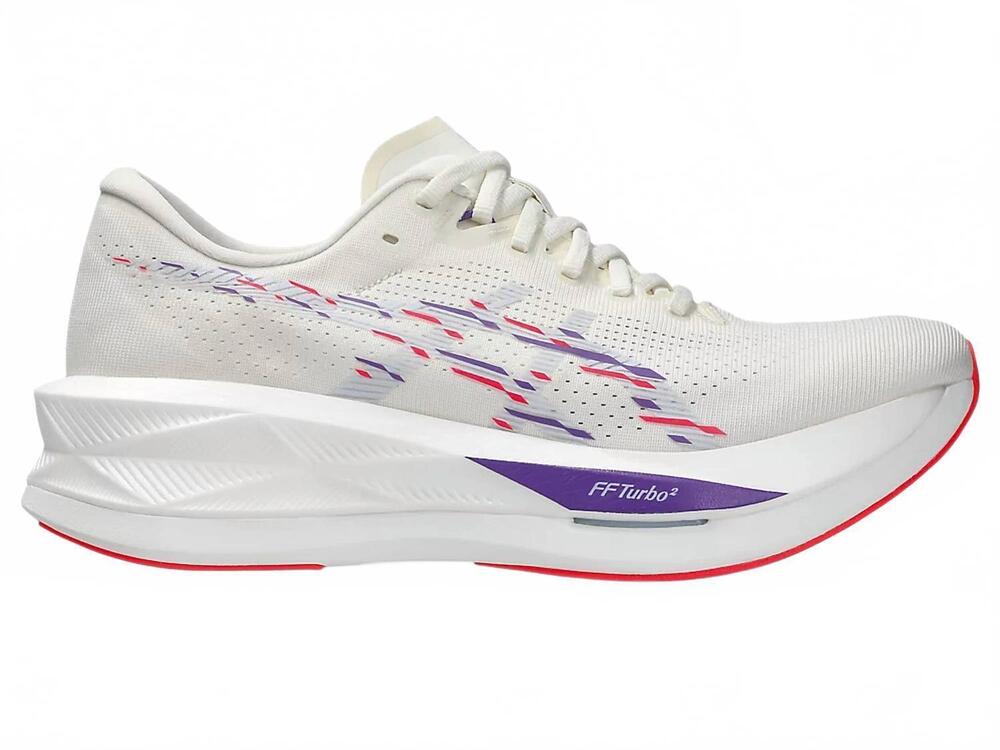 NEW ASICS men's sonicblast running shoes in cream blue fade